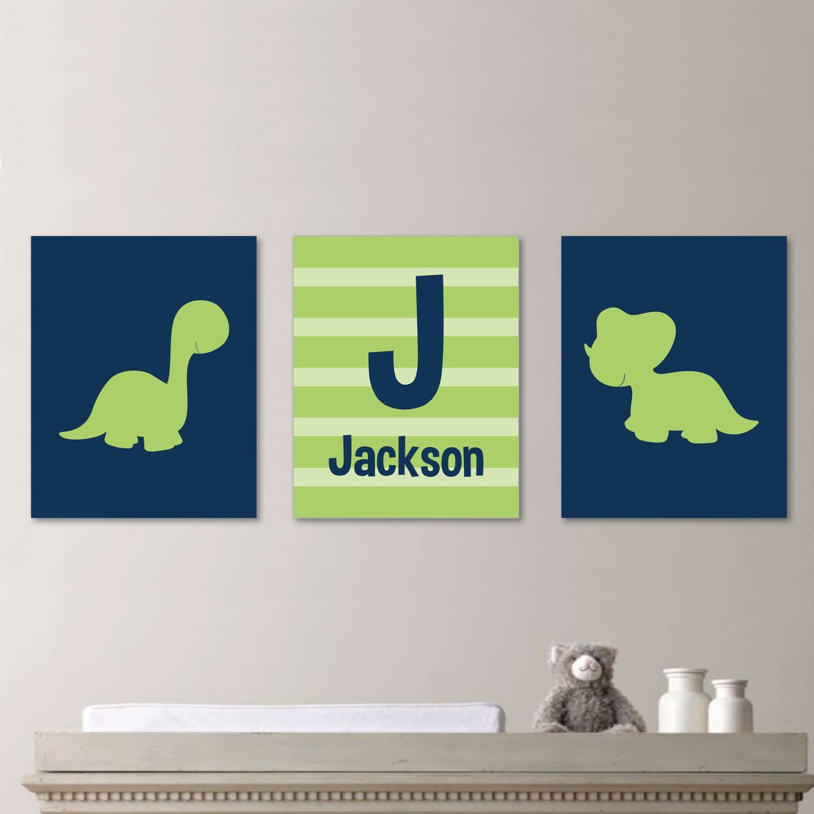 Baby Boy Nursery Art Dinosaur Nursery Art Dinosaur Nursery Etsy