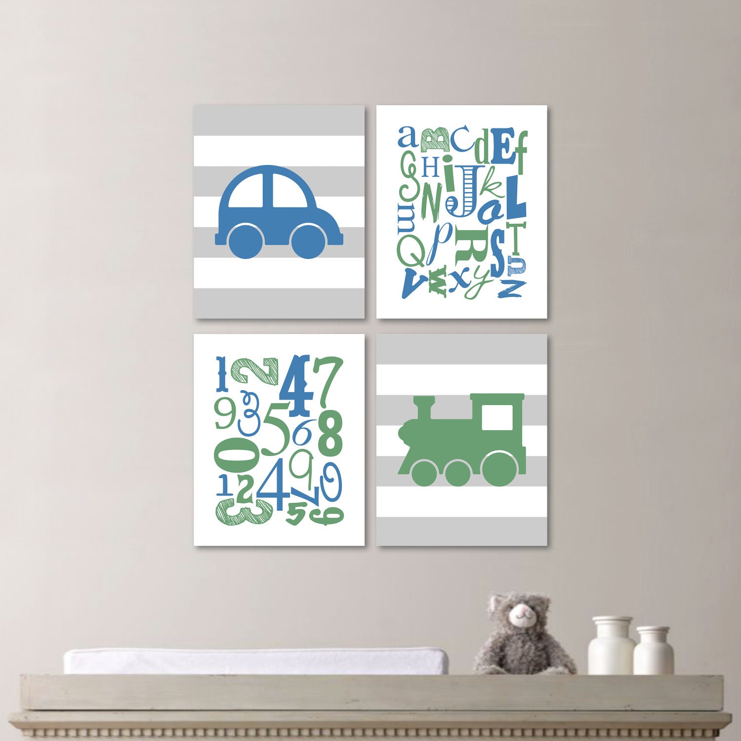 Baby Boy Nursery Art Print Transportation Nursery Print Etsy
