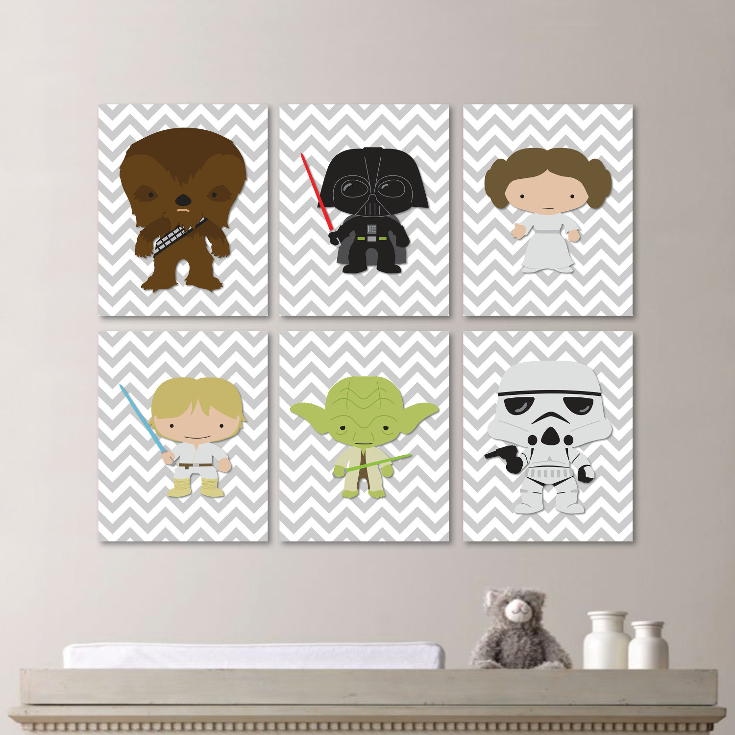 Plasticiteit Terugbetaling Wereldrecord Guinness Book Star Wars Prints Set of 6. Star Wars Nursery. Star Wars Wall - Etsy