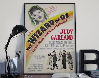 The Wizard Of Oz Poster - Vintage Movie Print , Iconic Film Art Wall Decor
