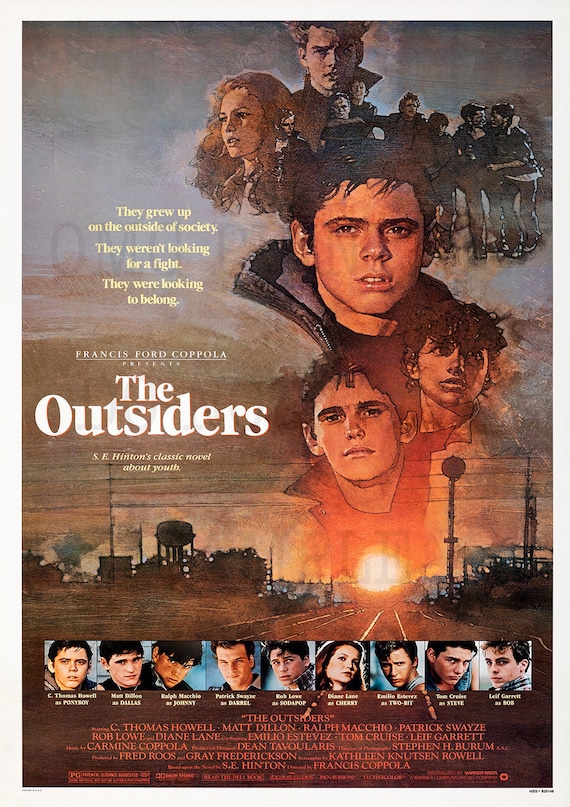 The Outsiders Movie Poster 80s 1983 Classic Film , Cinema Room