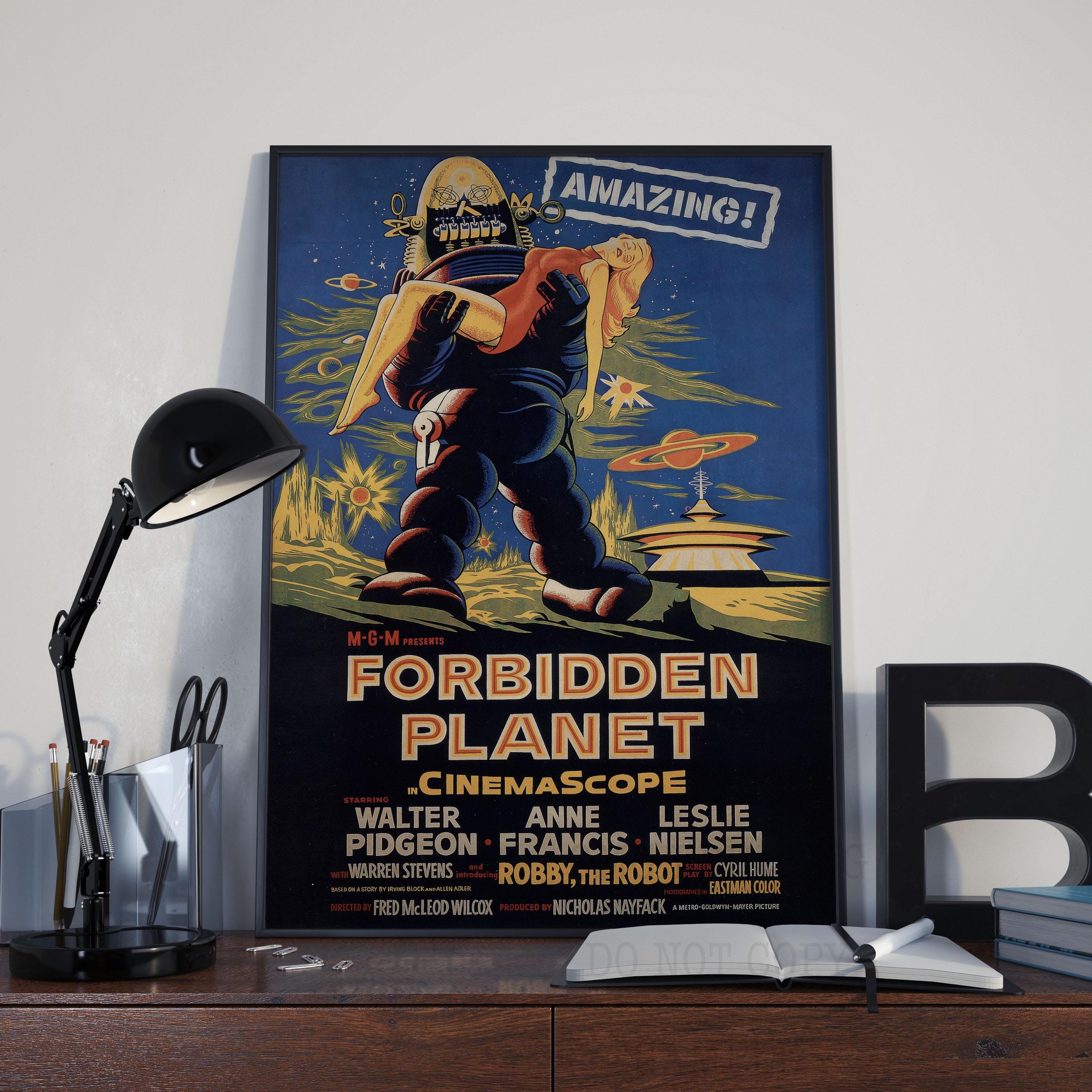 FORBIDDEN PLANET, Original Authentic Science Fiction Movie Lobby Card 7 Theater Poster
