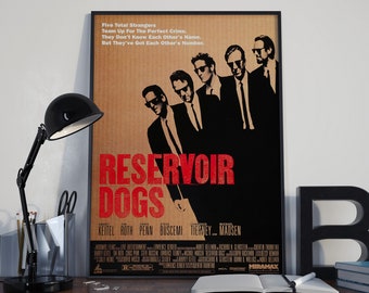 Reservoir Dogs Movie Poster , Tarantino Film , Cinema Room Decor , Wall Hangings , A4 , A3 , Cool Print  Vintage Movie Film Posters