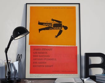 Otto Premingers Anatomy Of Murder Poster , Vintage Movie Poster , Cinema Room Film Print , Famous Movie Artwork