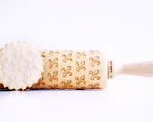 FLEUR DE LIS  - Embossing rolling pin, laser engraved rolling pin