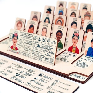 Who's She? Wooden Feminist Board Game | Women's History Guessing Game for Girls