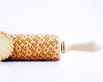 STO LAT! - embossing rolling pin, laser-engraved rolling pin