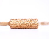 PERSONALIZED kids - CUSTOM embossing rolling pin for kids, small laser engraved rolling pin. Valek KIDS! Kids' toys!