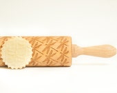 Rolling Pin engraved DRAGONFLY - Embossing rolling pin, unique gift for baking. Birthday wedding gift