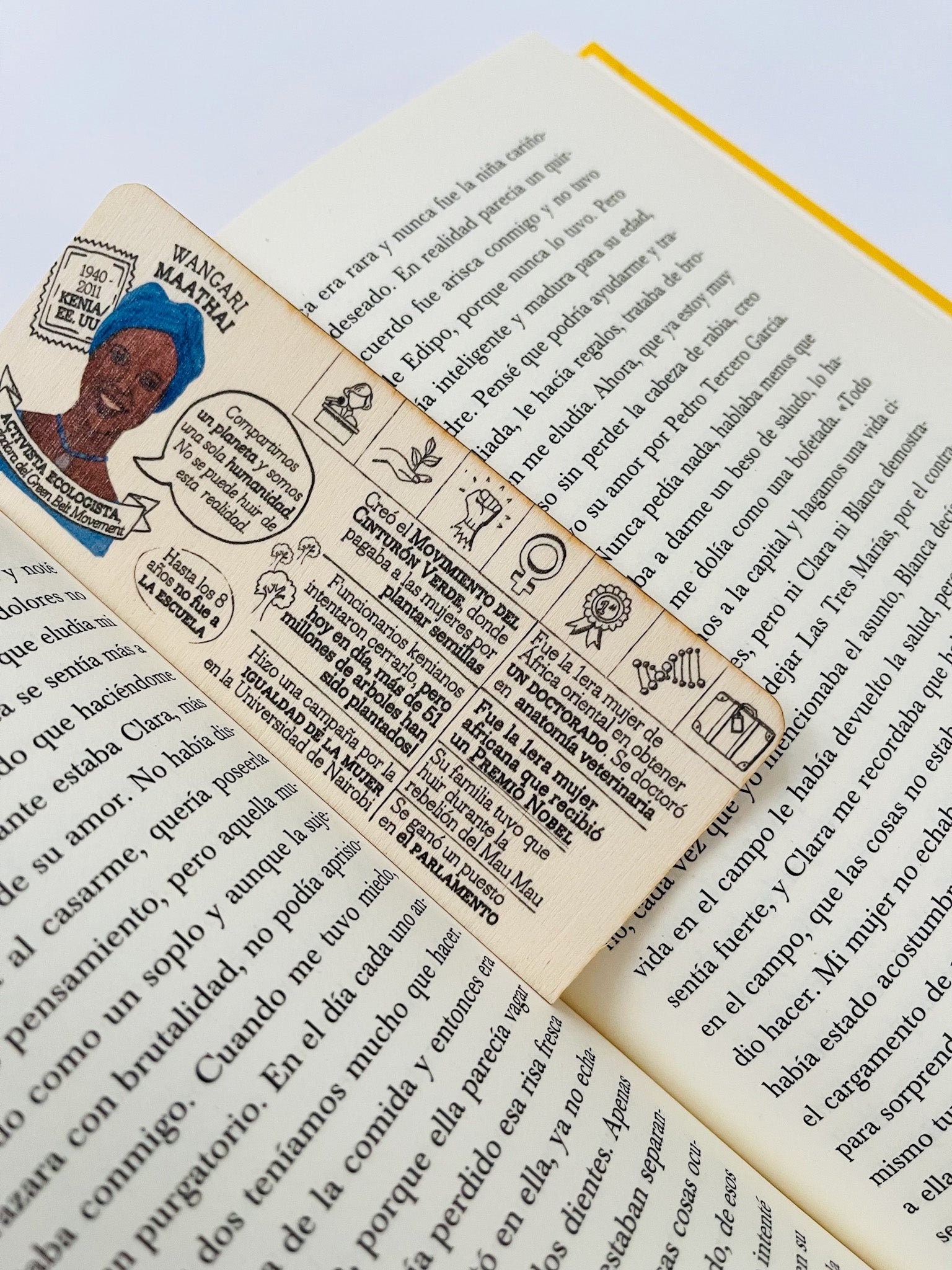 Herstory Wooden Bookmark | English, Francais, Italiano, Espanol, Polski ...