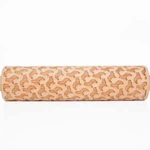 Aussie dog !  Embossing rolling pin, laser engraved rolling pin