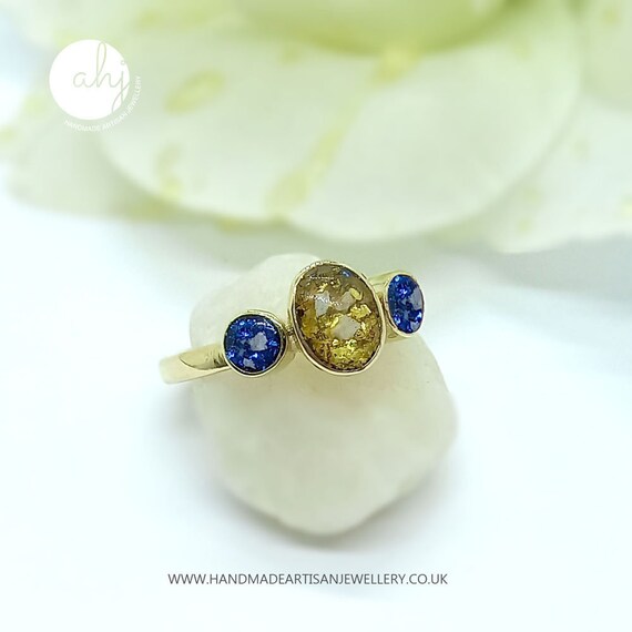9ct gold ashes best sale ring