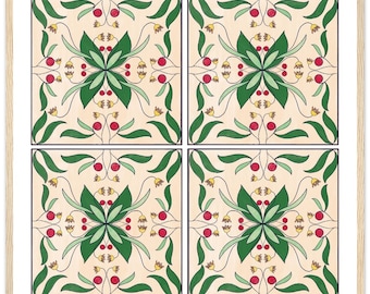 Gerahmtes Lissabon-Fliesengemälde, fertig zum Aufhängen, Portugal-Kunstdruck, Lissabon-Fliesenkunstdruck, floraler Kunstdruck