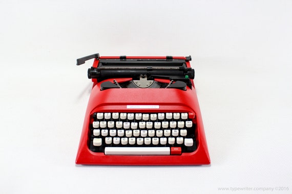 La mejor calidad Máquina de escribir vintage Olivetti Lettera 10/12 máquina  de escribir de trabajo máquina de escribir roja regalo - Etsy México