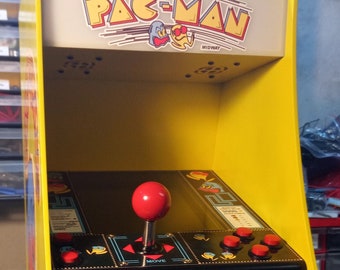 Pacman mini Arcade Cabinet 50x20x25cm (Digital Files) Include Lighburn ready to cut Profile