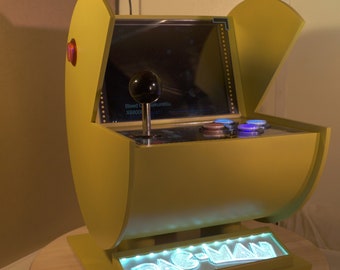 Pacman Arcade Cabinet 31x22x25cm (Digital Files) Include Lighburn ready to cut Profile
