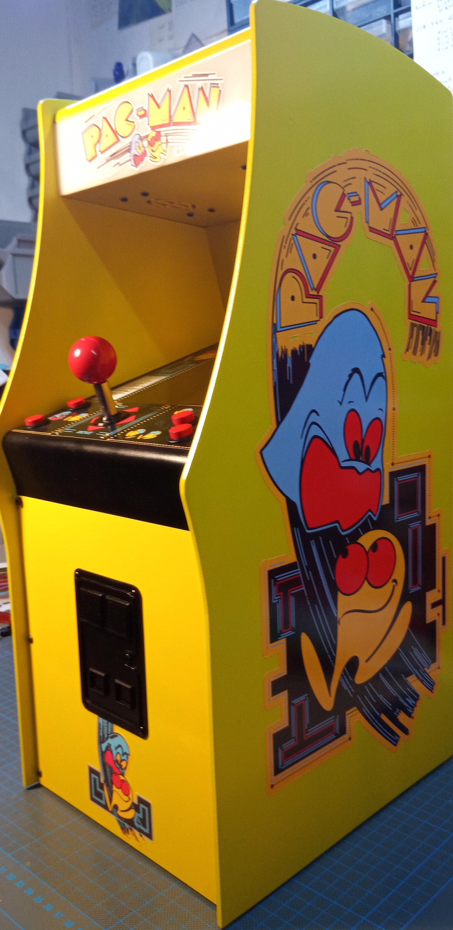 Pacman Mini Arcade Cabinet 50x20x25cm (digital Files) Include Lighburn ...