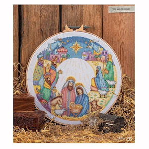 Nativity Scene Cross Stitch PDF Pattern