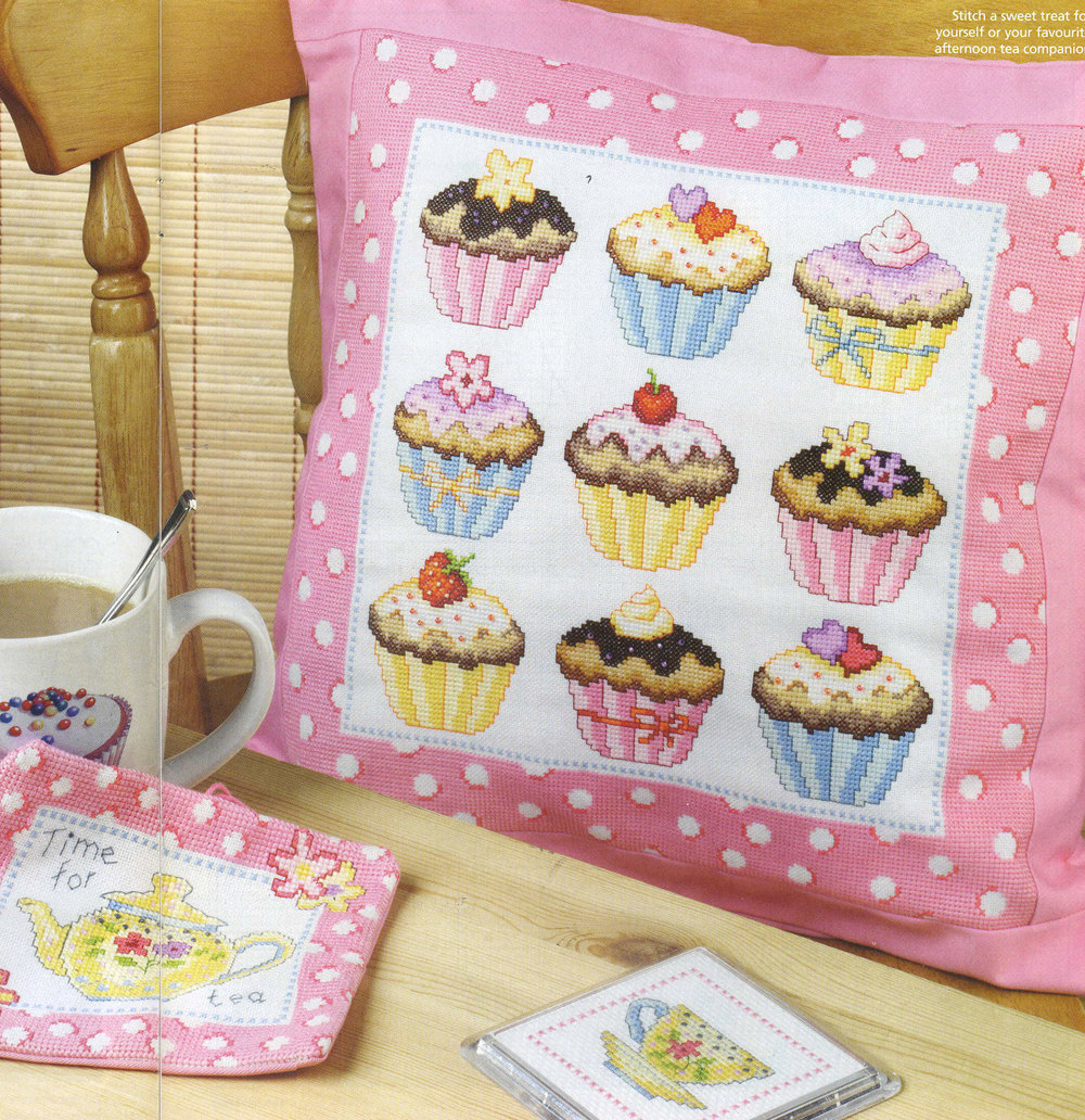 Cupcakes Cross Stitch Pattern Etsy Cupcake cross stitch pattern pdf instant download needlework cross