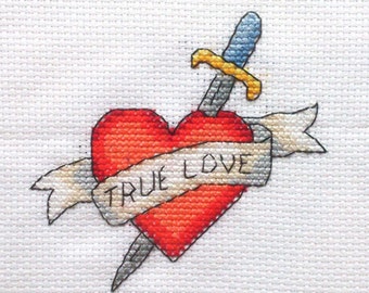 True Love - Kreuzstichmuster