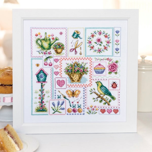 Summer Sampler Downloadable PDF Cross Stitch Pattern