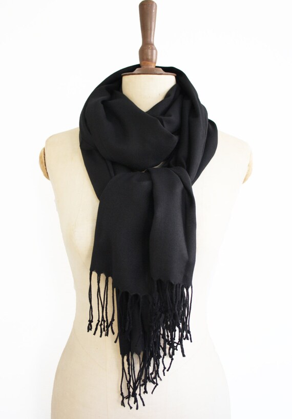 black summer scarf