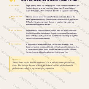 World Building Reference Vampire Society Field Notes: Blood Taxes | Night Courts | Vampire Worldbuilding | Dark Fantasy Writing Bild 4