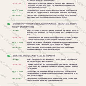 Dialogue & Voice Pack Do Not Invite Me In Unless You Mean It: Vampire Romance | Vampire Dialogue Prompts | Dark Romance Writing imagem 4