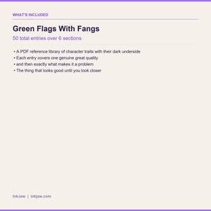 Character Flaw & Catch Reference Green Flags With Fangs: Good Vampire Traits and the Catch | vampire romance | writing prompts 画像 5