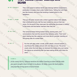 Inner Wound & Behavior Pack | Daddy Issues With a Screen Door | Romance Writing Prompts | Character Arc image 4