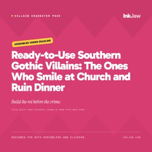 Villain Character Pack Ready to Use Southern Gothic Villains | Fiction Writing Prompts | Character Sheet PDF image 1