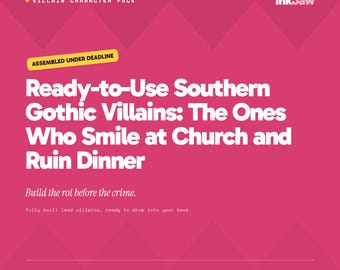 Villain Character Pack Ready to Use Southern Gothic Villains | Fiction Writing Prompts | Character Sheet PDF
