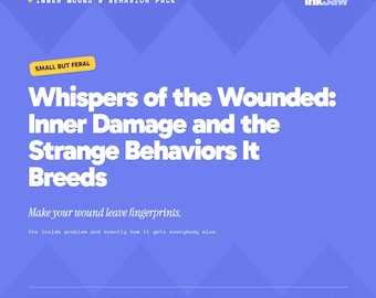 Inner Wound & Behavior Pack Whispers of the Wounded: Inner Damage and the Strange Behavi | character arc | writing prompts | dark fantasy