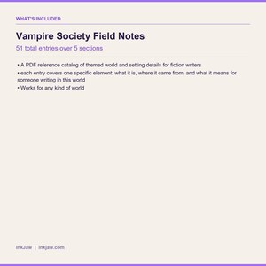 World Building Reference Vampire Society Field Notes: Blood Taxes | Night Courts | Vampire Worldbuilding | Dark Fantasy Writing Bild 5