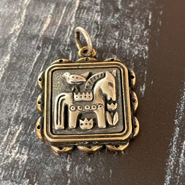 James Avery Dos Amigos Charm Sterling Silver Bronze James Avery Donkey Bird Retired Two Friends