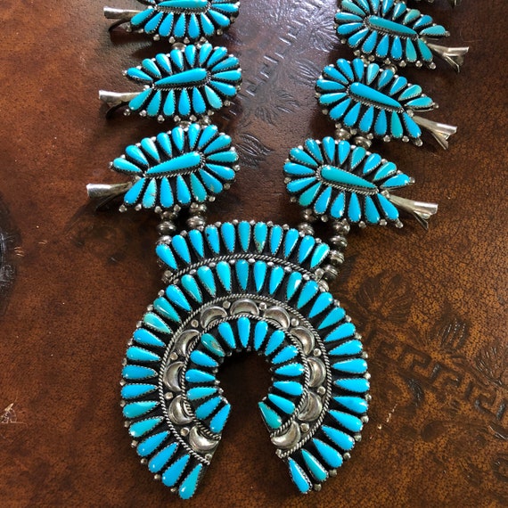 Navajo Benson Yazzie Squash Blossom Sterling Silve