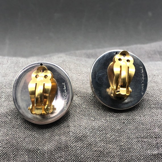 Vintage Sterling Silver Vaubel Designs Button Ear… - image 5