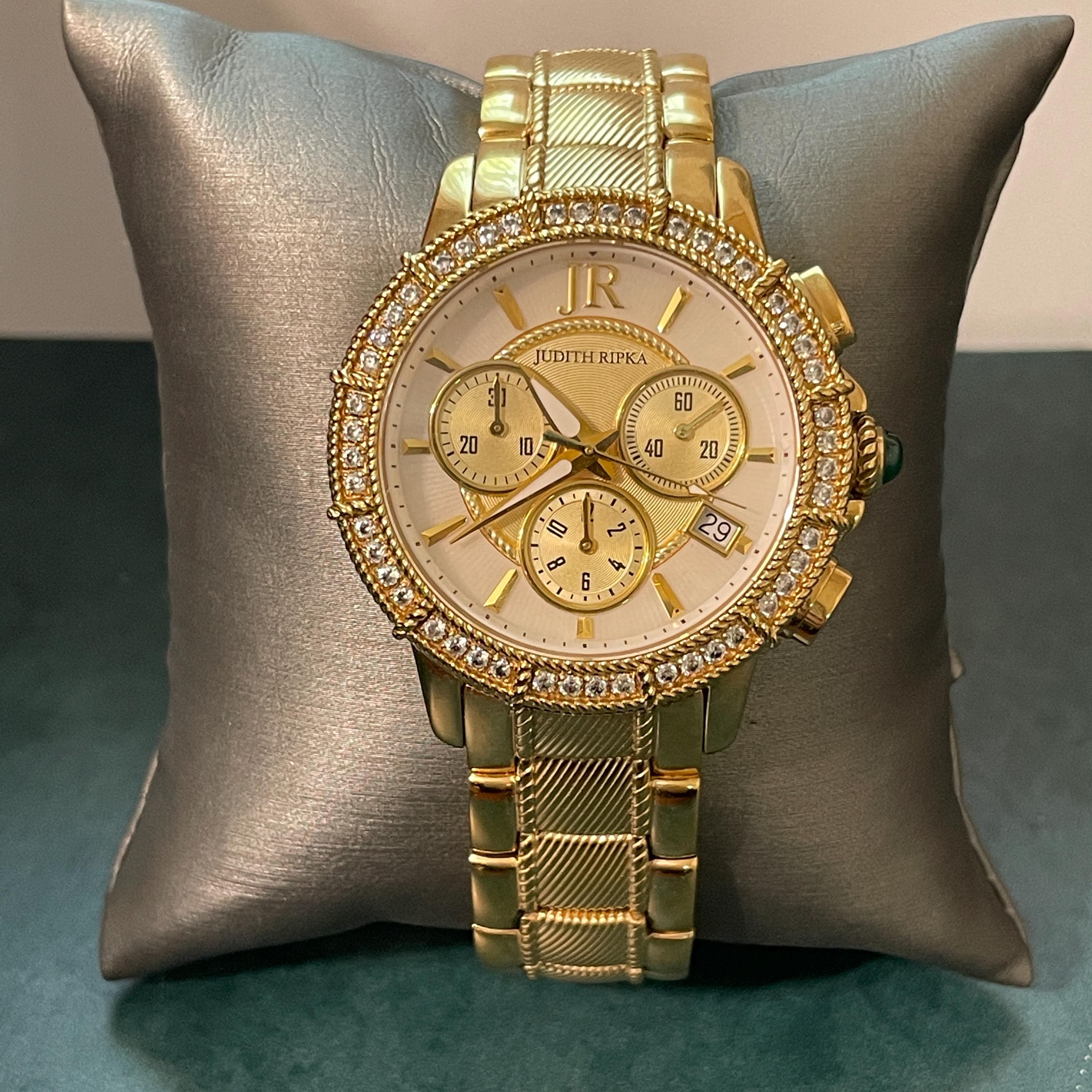 Judith Ripka Stainless Steel & Mother of Pearl Chronograph Watch Judith Ripka Pearl Watches for Women | Mercari main image 2