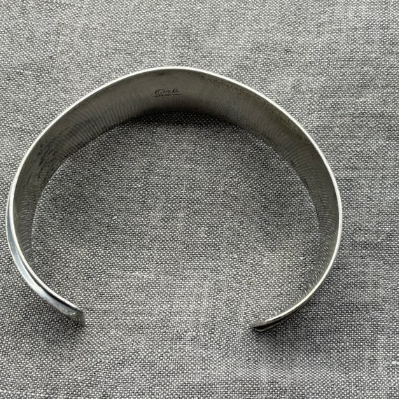 Otto Robert Bade Sterling Silver Cuff Bracelet Ot… - image 5