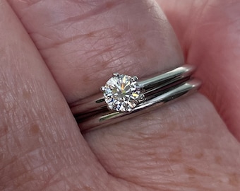 Tiffany & Co. - ぴっぴ　ティファニー のジョッキ　2個 Vintage Tiffany & Co. Engagement Ring Wedding Band Size 8.5