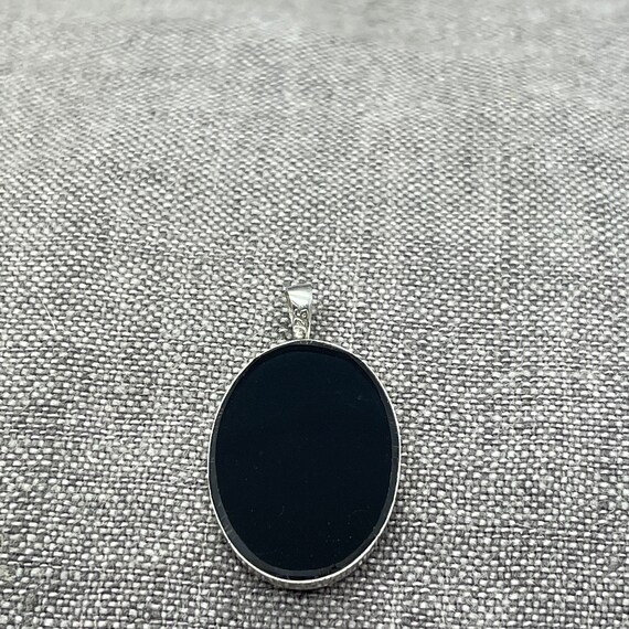 Vintage Sterling Silver Opal Inlay in Onyx Koala … - image 4