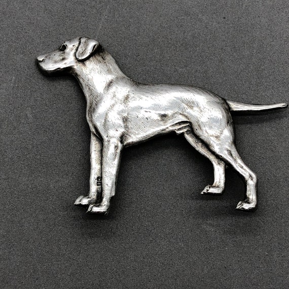 Richard Bishop Sterling Silver Dog Brooch Richard