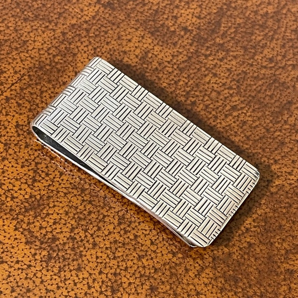 Sterling Silver John Hardy Money Clip Woven John Hardy Money Clip Basket Weave Money Clip JH