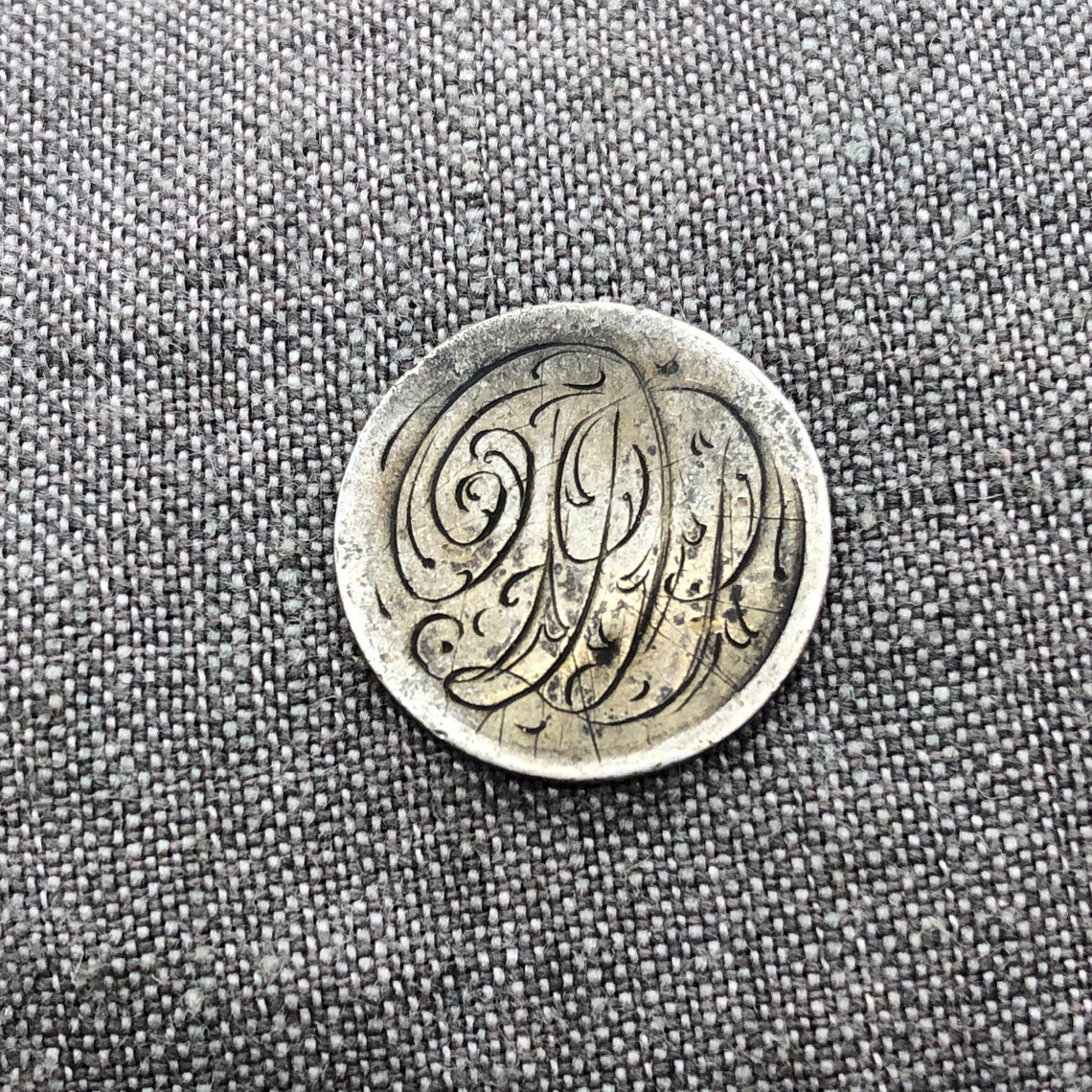 Victorian Silver Love Token Barber Dime FDP FPD DFP Dpf Pfd Etsy
