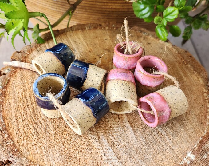 Ceramic macrame beads best sale