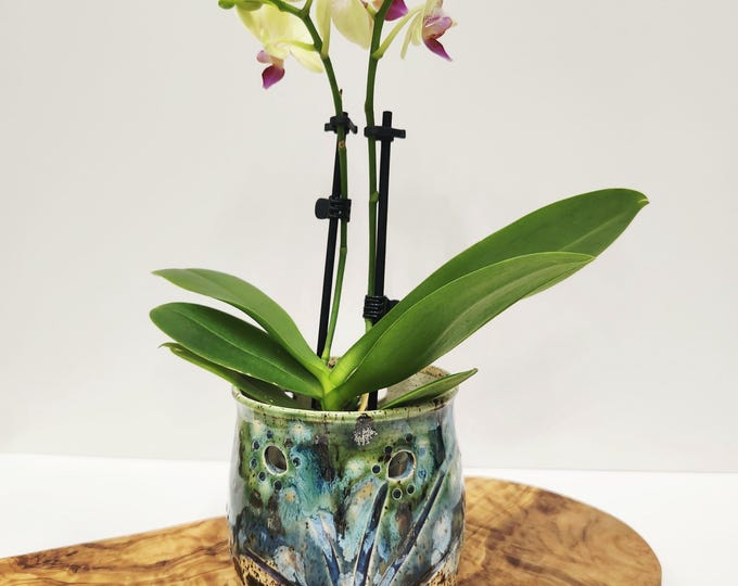 Handmade Ceramic Orchid Planter Pot