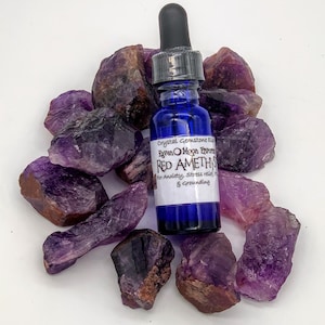 Roter Amethyst Kristall Elixier
