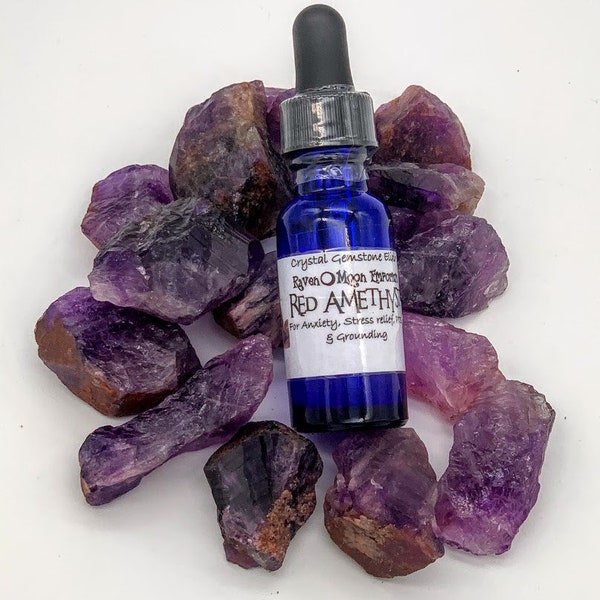 Red Amethyst Crystal Elixir