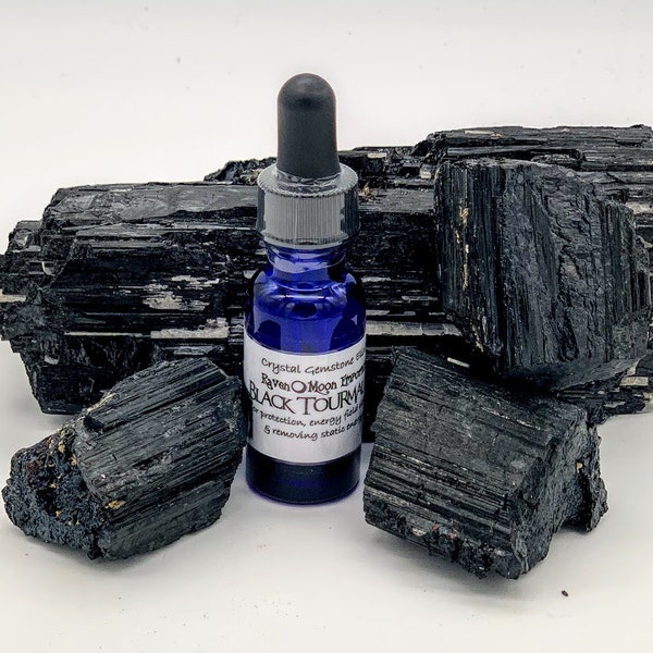 Black Tourmaline Crystal Elixir