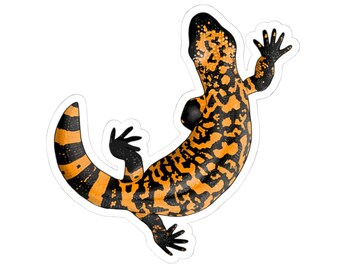 Pegatinas troqueladas de lagarto con cuentas / Calcomanías divertidas para portátiles, botellas de agua, diarios, regalos y manualidades infantiles